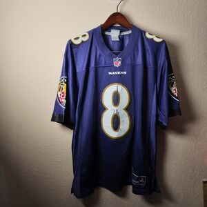 Fanatics NFL Pro Line Lamar Jackson Baltimore Ravens Jersey Purple Mens Medium